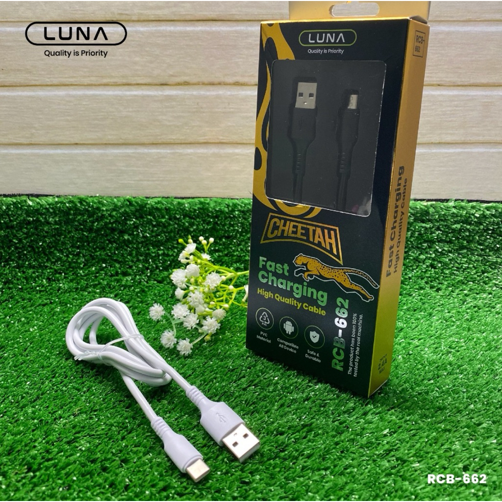 Luna Cheetah RCB-662 สายเคเบิลข้อมูล Type C ชาร์จเร็ว