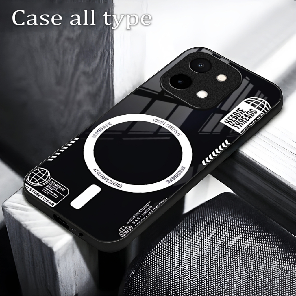 HP Softcase Glass Motif FIND CASE - VIVO Y28 4G - เคส VIVO Y28 4G ล่าสุด - เคสโทรศัพท์ VIVO Y28 4G -