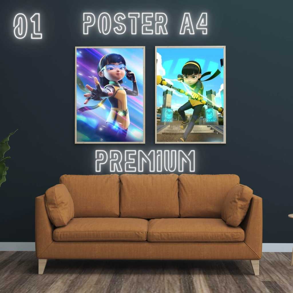 โปสเตอร์พรีเมี่ยม EJEN ALICIA DESIGN EJEN ALI CHARACTER A4 ขนาด