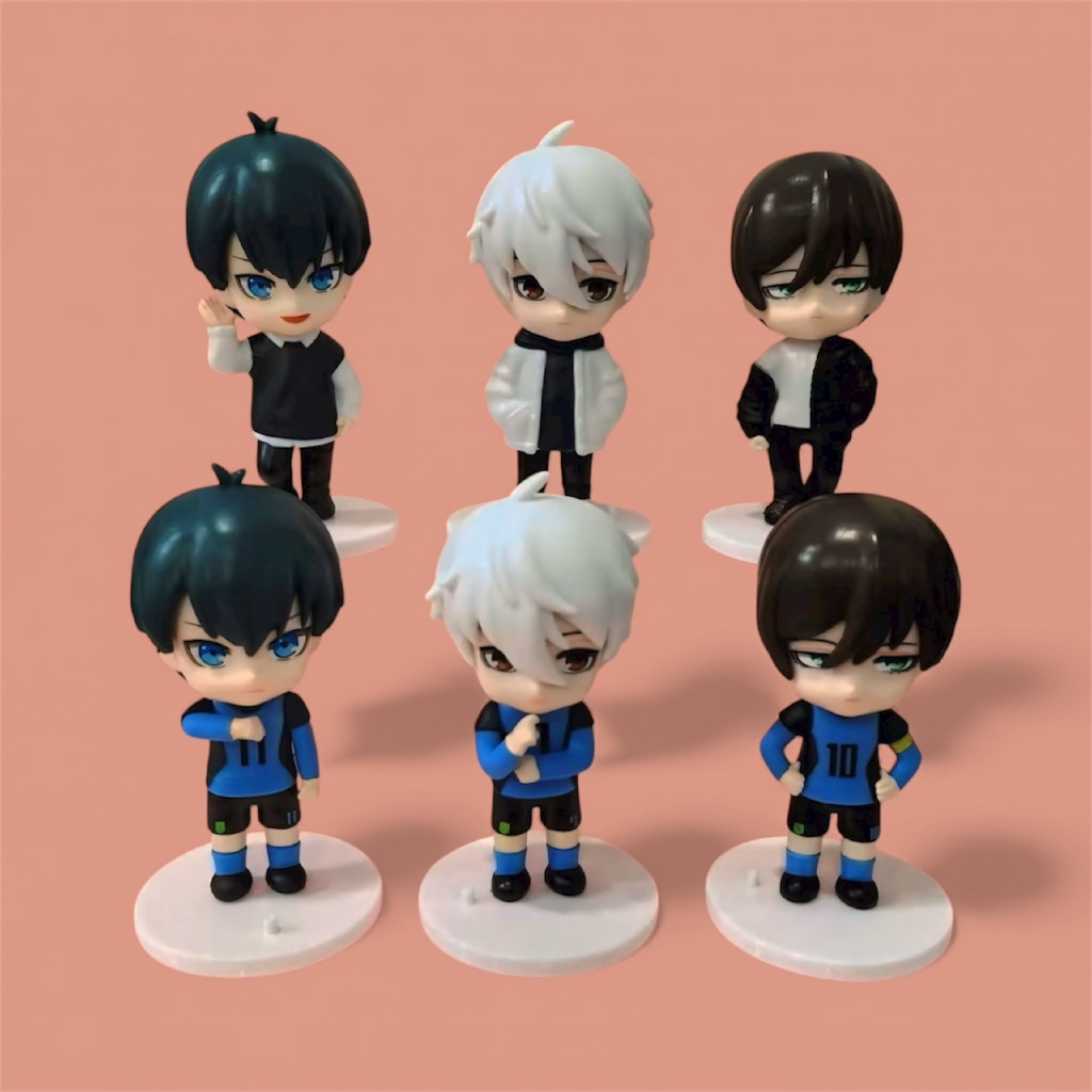 Action Figure Anime Blue Lock Rin isagi Nagi