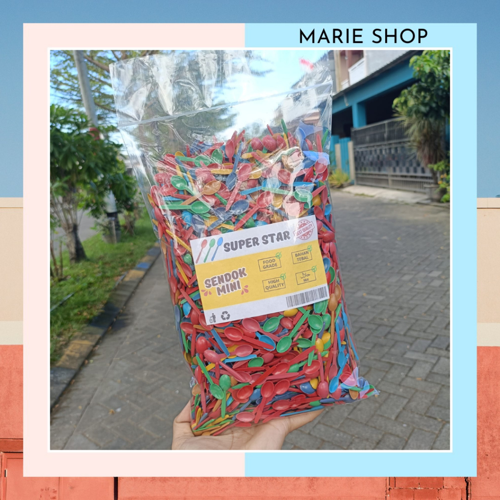 [400 GR] MINI SPOON / SMALL SPOON / MINI PLASTIC SPOON / TOY SPOON MECHANICAL SEMES