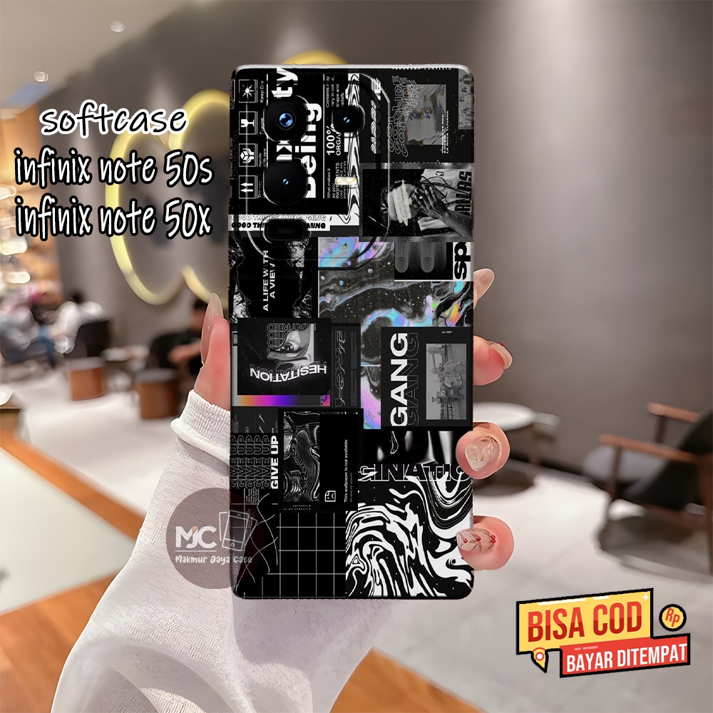 CASE INFINIX NOTE 50S NOTE 50X NOTE 50 NOTE 50 PRO LATEST - FASHION CASE - SOFTCASE PROCAMERA - MOTI