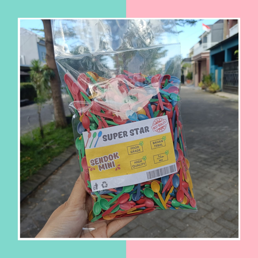 [150 GR] MINI SPOON / SMALL SPOON / MINI PLASTIC SPOON / TOY SPOON MECHANICAL SEMES