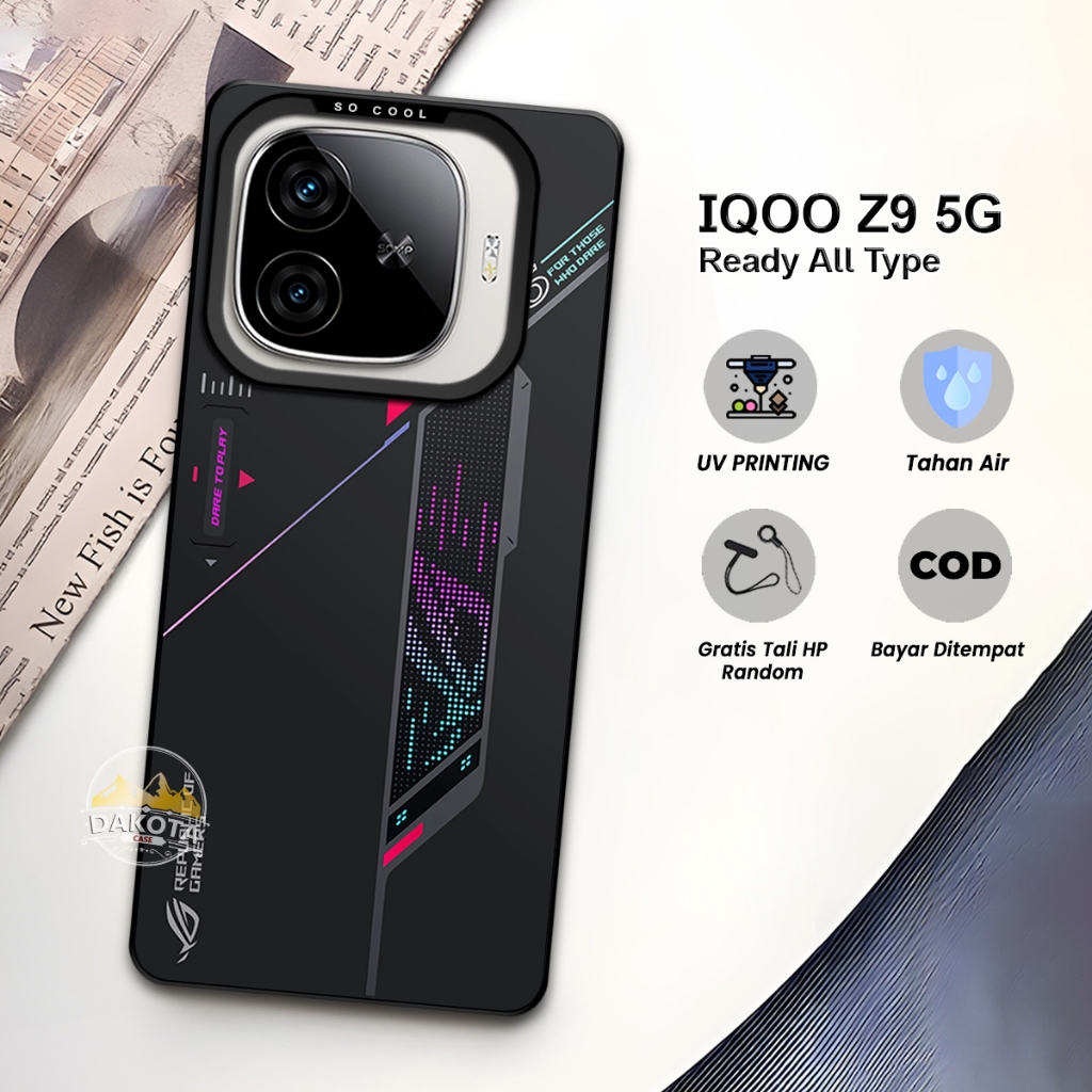 IQOO Z9 5G Premium Matte Softcase Hybrid Case | IQOO Z9X 5G R0G GAMERS Motif Case | IQOO Z10 5G เคสแ