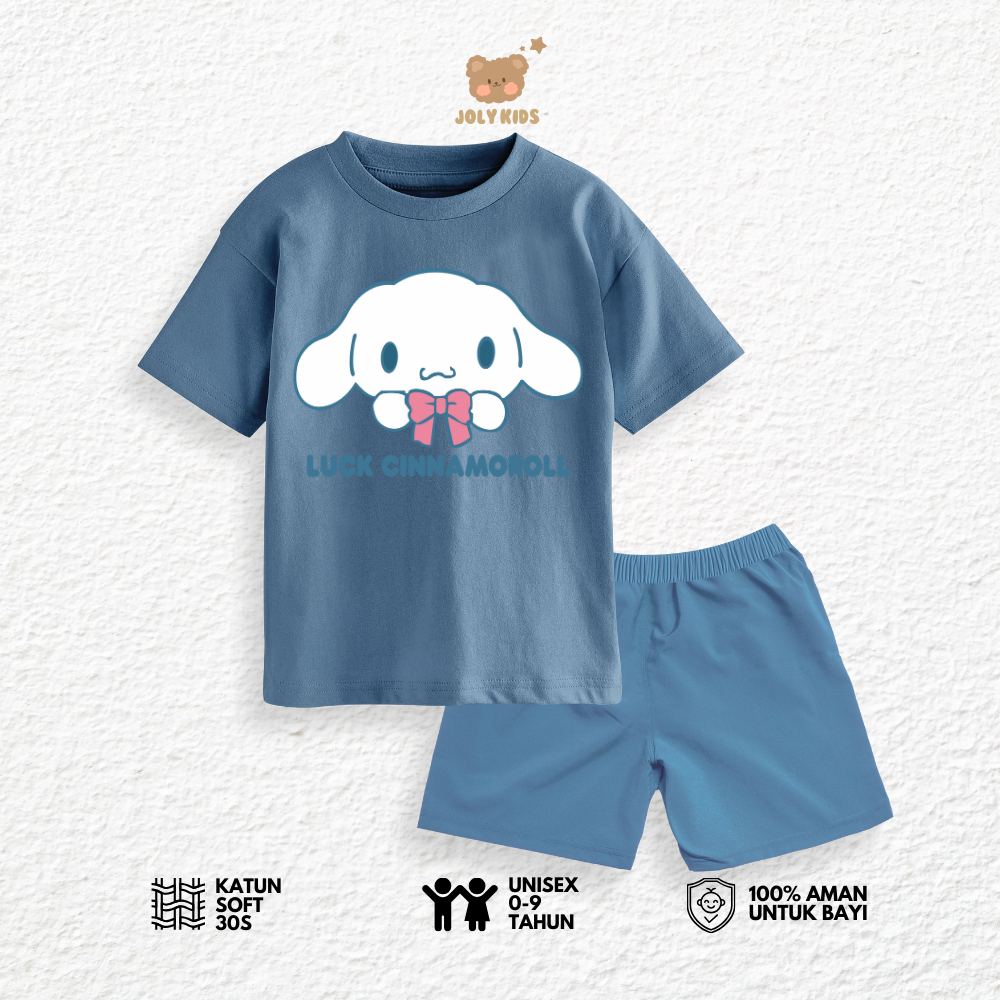 Jolly Kids Clothes Set LUCK CINNA T-Shirt Set for Boys and Girls Age 1-9 Years