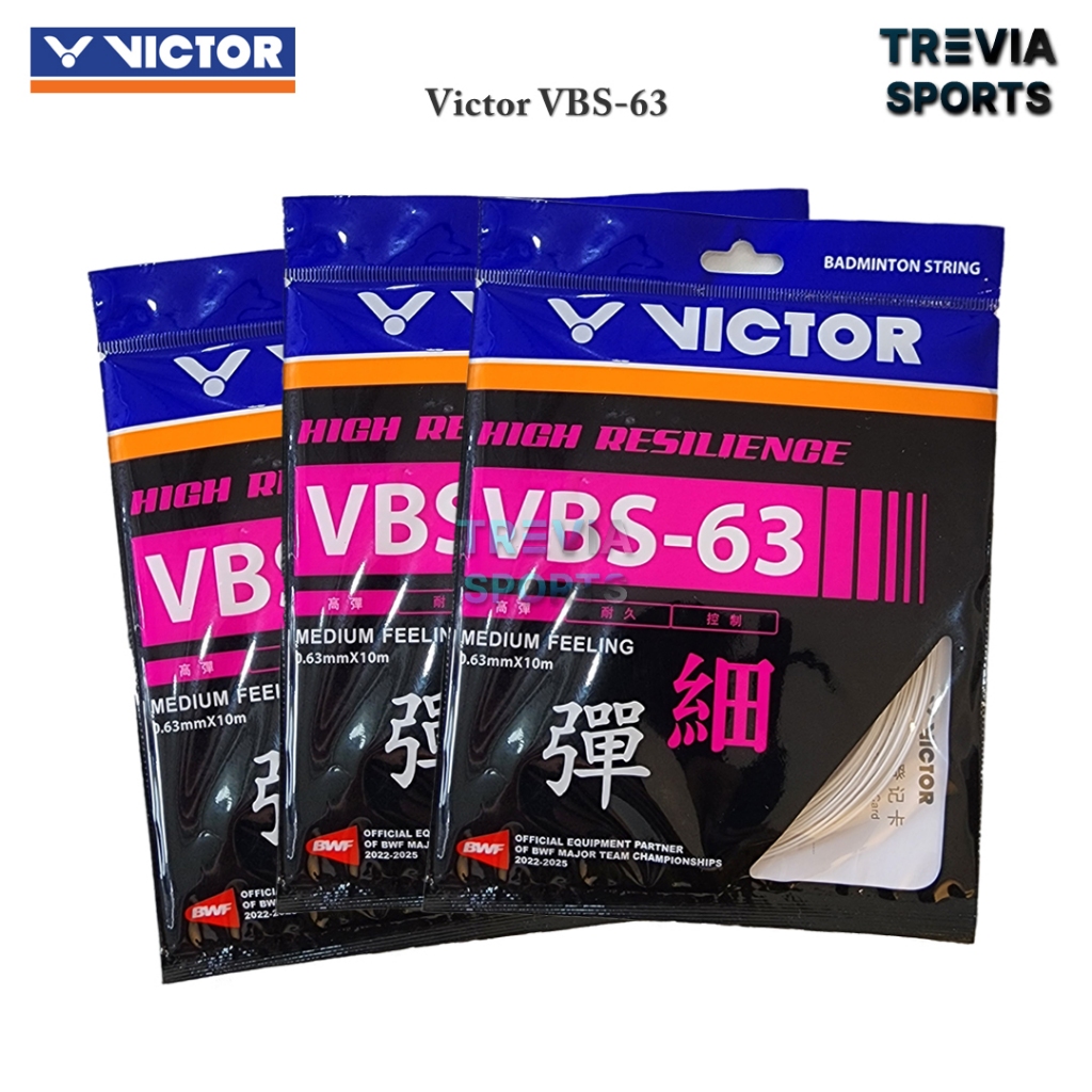 สายแบดมินตัน Victor VBS 63 / สายแบดมินตัน Victor VBS-63 / VBS-63 ORIGINAL