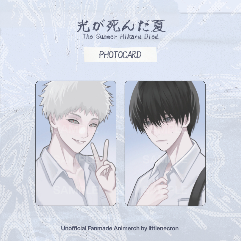 [littlenecron] The Summer Hikaru Died - Hikaru Yoshiki / Photocard & Button Pin