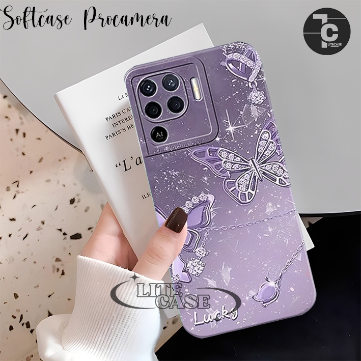 [LCR116]ปลอก Hp Oppo Reno 5F 4F 7Z 8Z Reno 4 4G 5 4G 5G 6 4G ล่าสุดดอกไม้น่ารักผีเสื้อ motif - Liqui