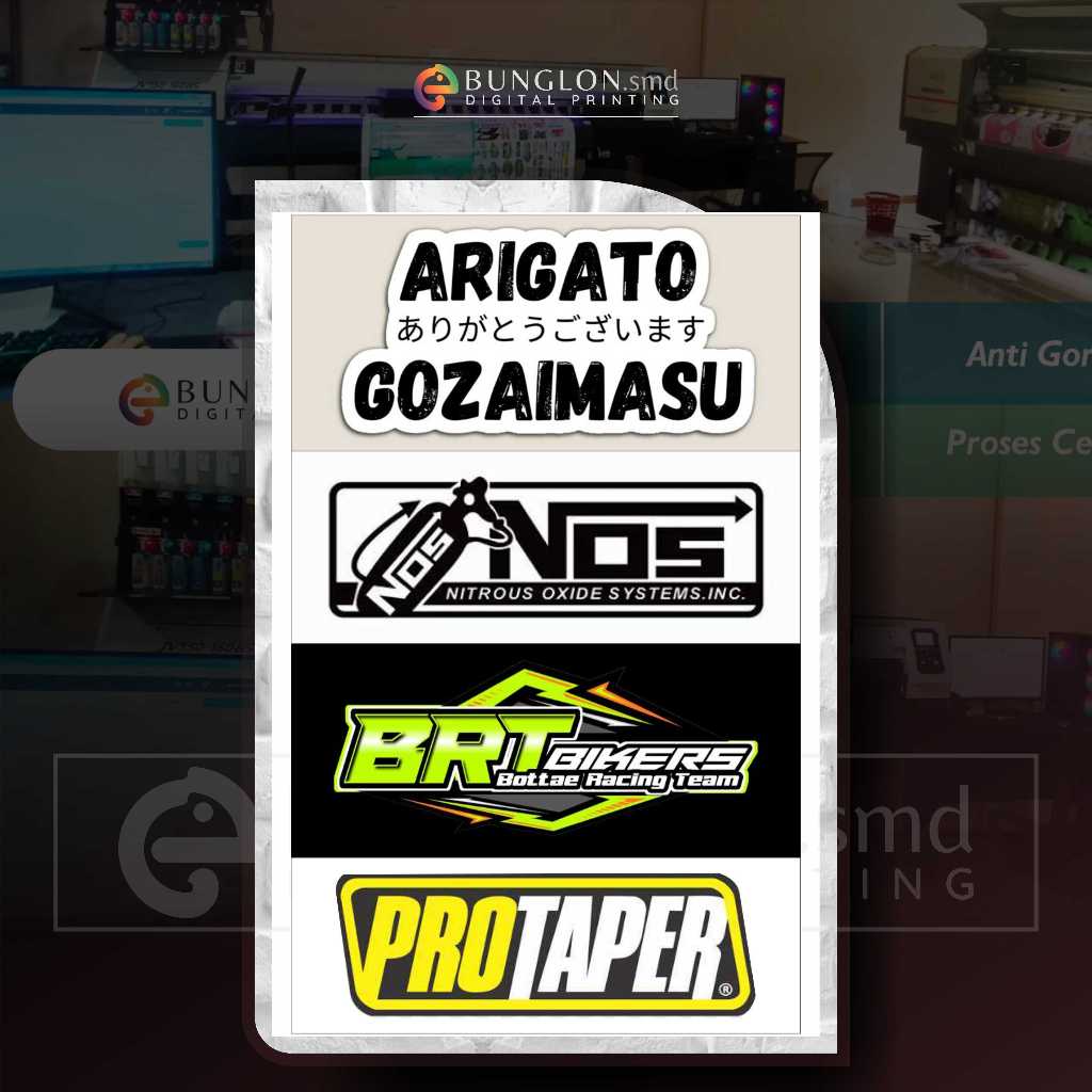 ARIGATO GOZAIMASU NOS BRT PROTAPER สติ๊กเกอร์