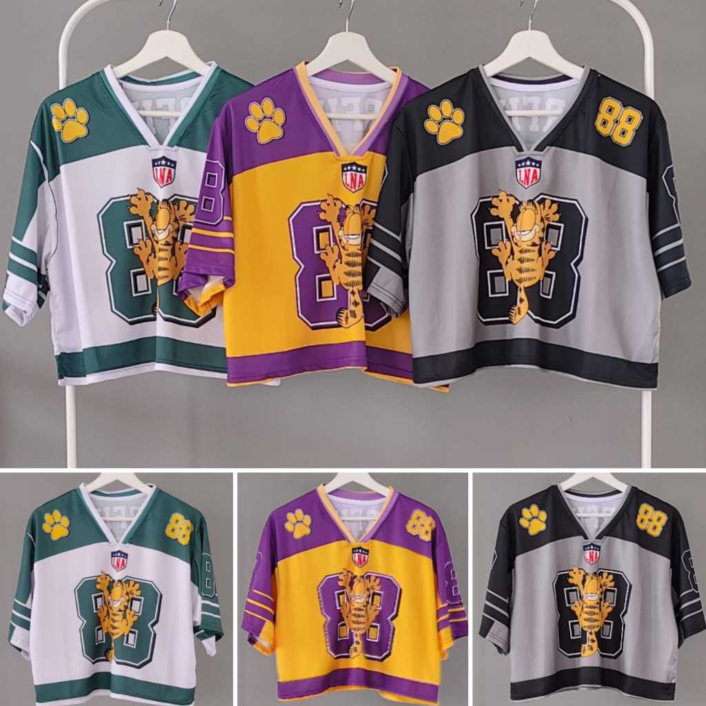 [ HM ] ADULT CROP OVER SIZE JERSEY FASHION OUTDOOR SPORT JERSEY PREMIUM MODERN WOMENS TOP 28