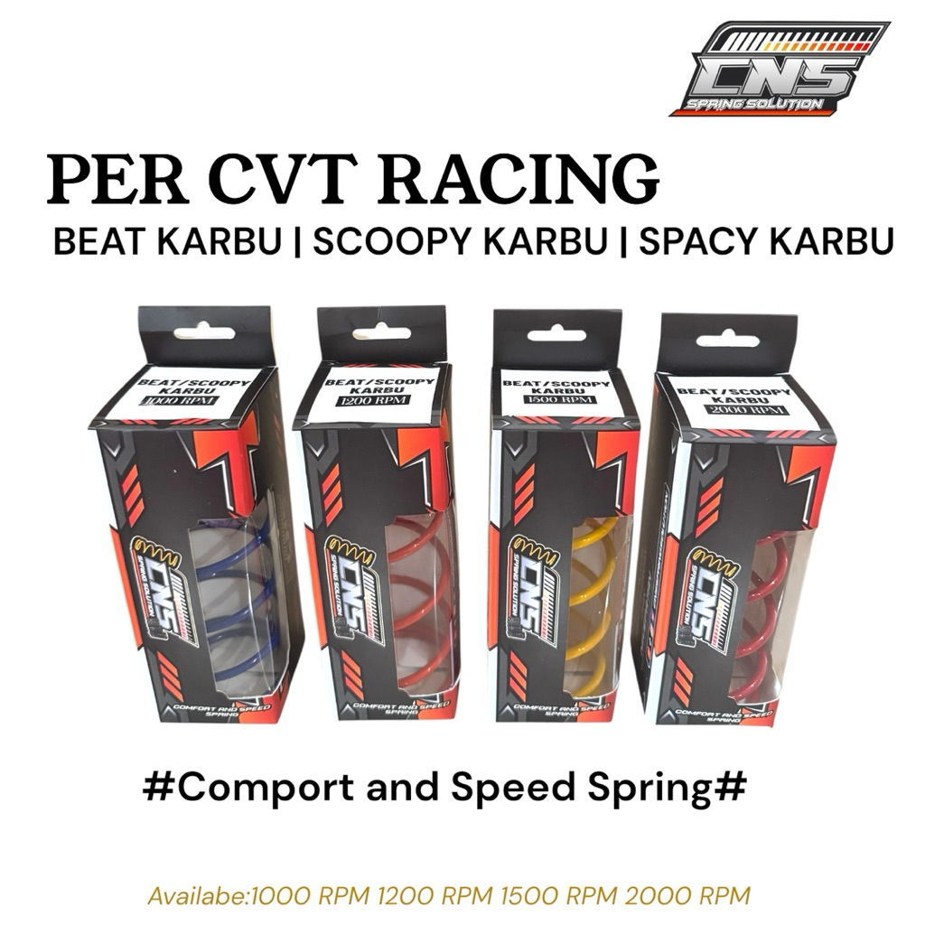 CNS PER CVT RACING MOTOR BEAT CARBON SCOOPY CARBON SPACY CARBON 1000 RPM 1200 RPM 1500 RPM 2000 RPM