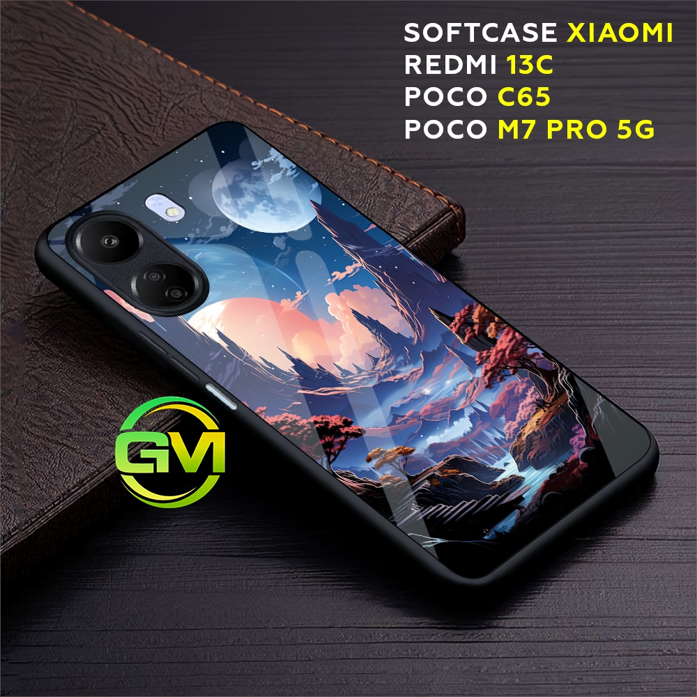 GM53 เคส Xiaomi Redmi 13C กลิตเตอร์ | นิดหน่อย ค65 | M7 PRO 5G | SoftCase Kesing Mika Cover Glossy P