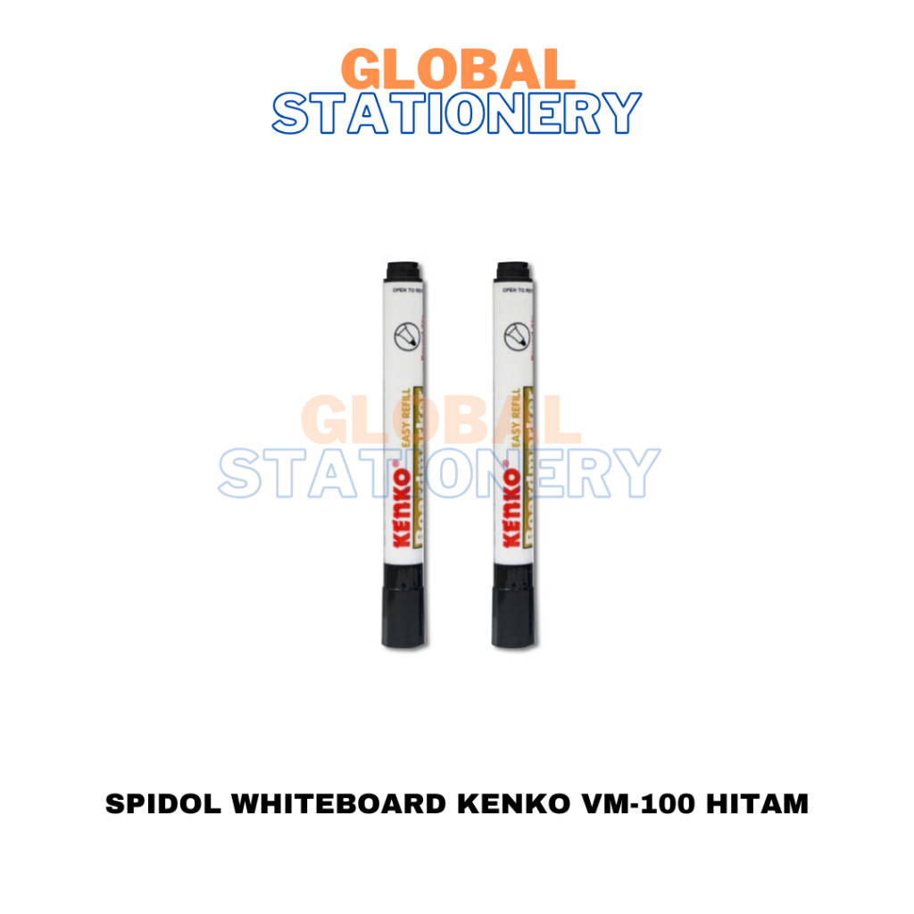 Kenko VM-100 VM100 ปากกาไวท์บอร์ดไม่ถาวรสีดํา