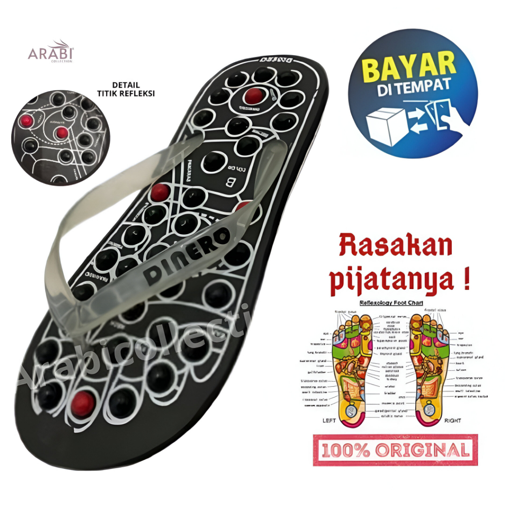 Reflexology/Rematic/Health/Therapy/Uric Acid รองเท้าแตะเหมาะสําหรับผู้ที่ชอบอาการปวดเมื่อยรองเท้าแตะ