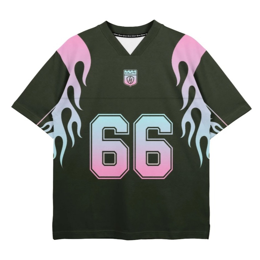 Huit Vintage DryFit Rugby Streetwear Full Printing Number Series 66