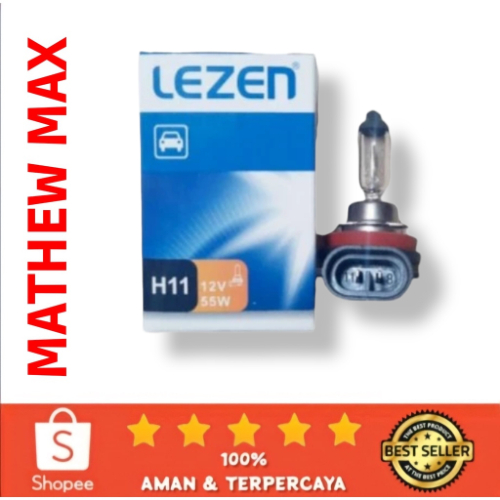 ไฟตัดหมอกรถยนต์ Foglamp H11, H7, H16 12V Lezen