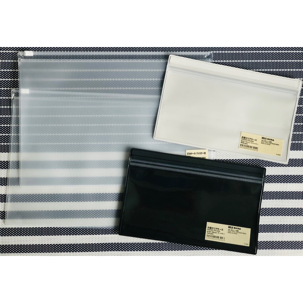 กระเป๋าเลื่อน Muji สําหรับเครื่องเขียน ดินสอ ฯลฯ ต้นฉบับ made in japan