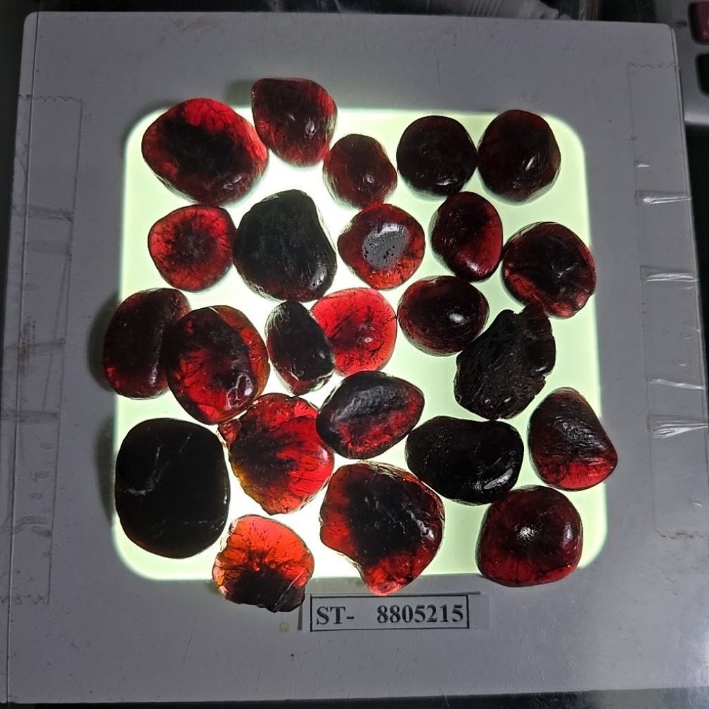 RED GARNET ROUGH STONE ORIGINAL STONE PACKAGE 100 กรัม