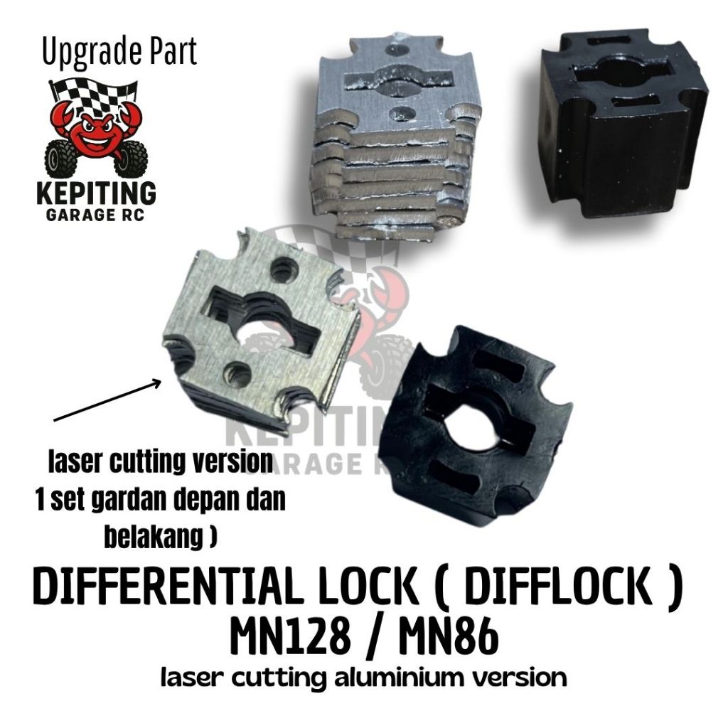 เพลาโลหะ Difflock mn128 mn86 กําหนดเอง