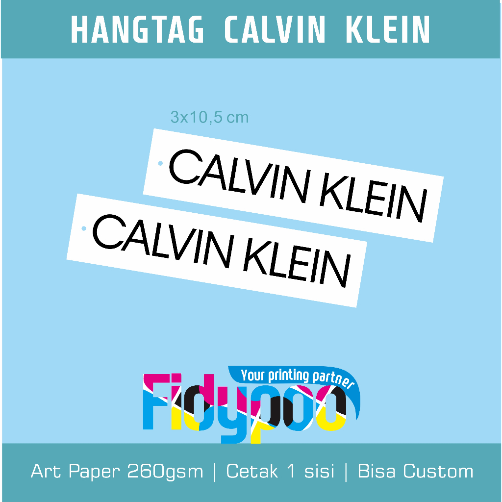 HANGTAG CALVIN KLEIN // กระเป๋าเสื้อผ้าแบรนด์ SHOE LABEL