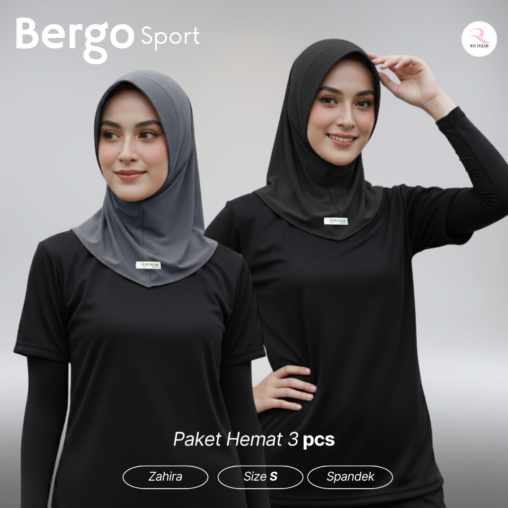 RN HIJAB - SAVING PACKAGE 3 ชิ้น Sporty Hijab S / Instant Hijab / Sporty Hijab
