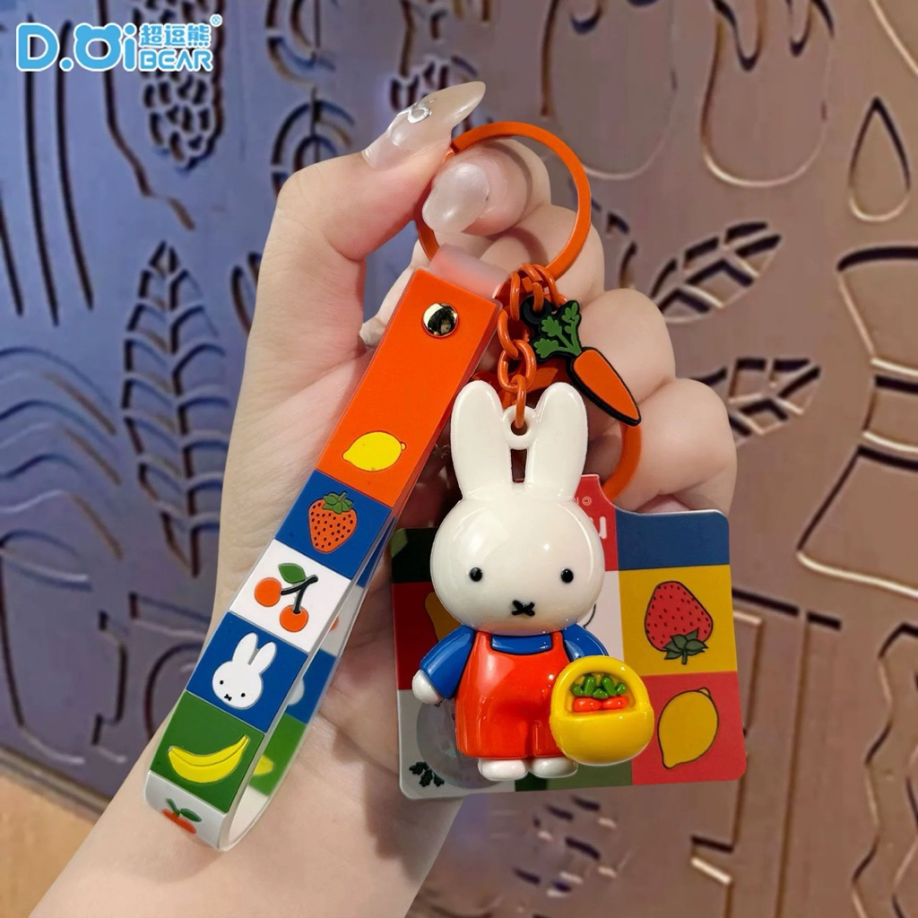 GANTUNGAN Miffy พวงกุญแจกระต่าย miffy nijntje พวงกุญแจน่ารัก พวงกุญแจกระเป๋ากระต่าย
