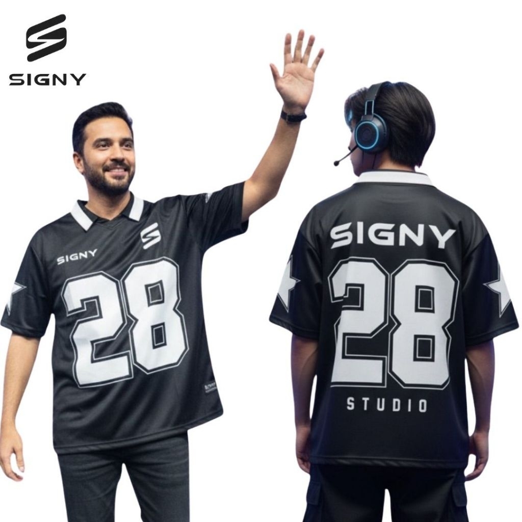 044 ORIGINAL SIGNY JERSEY เสื้อยืด SIGNY COLLAR OVERSIZE เสื้อยืด SUPER PREMIUM คุณภาพสูง MATERIAL