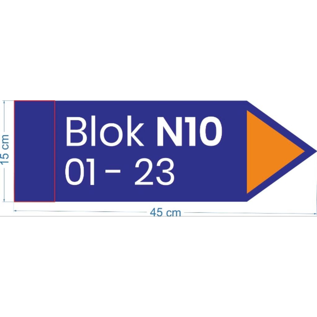 ชื่อถนน วัดป้าย 45x15ซม. วัสดุ ACP 3มม