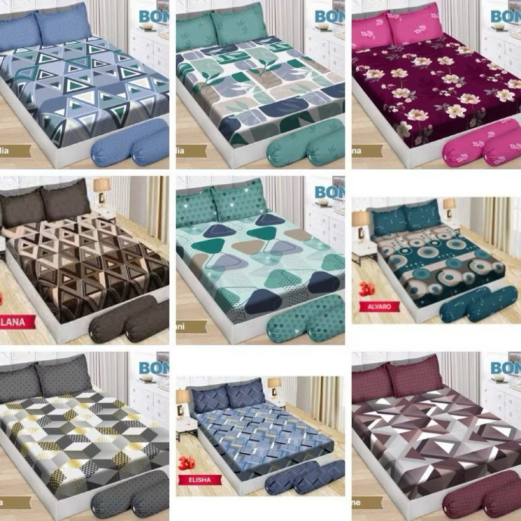 BONITA DISPERSE QUEEN BED SHEET 160x200 ใหม่ล่าสุด BONITA MOTIF