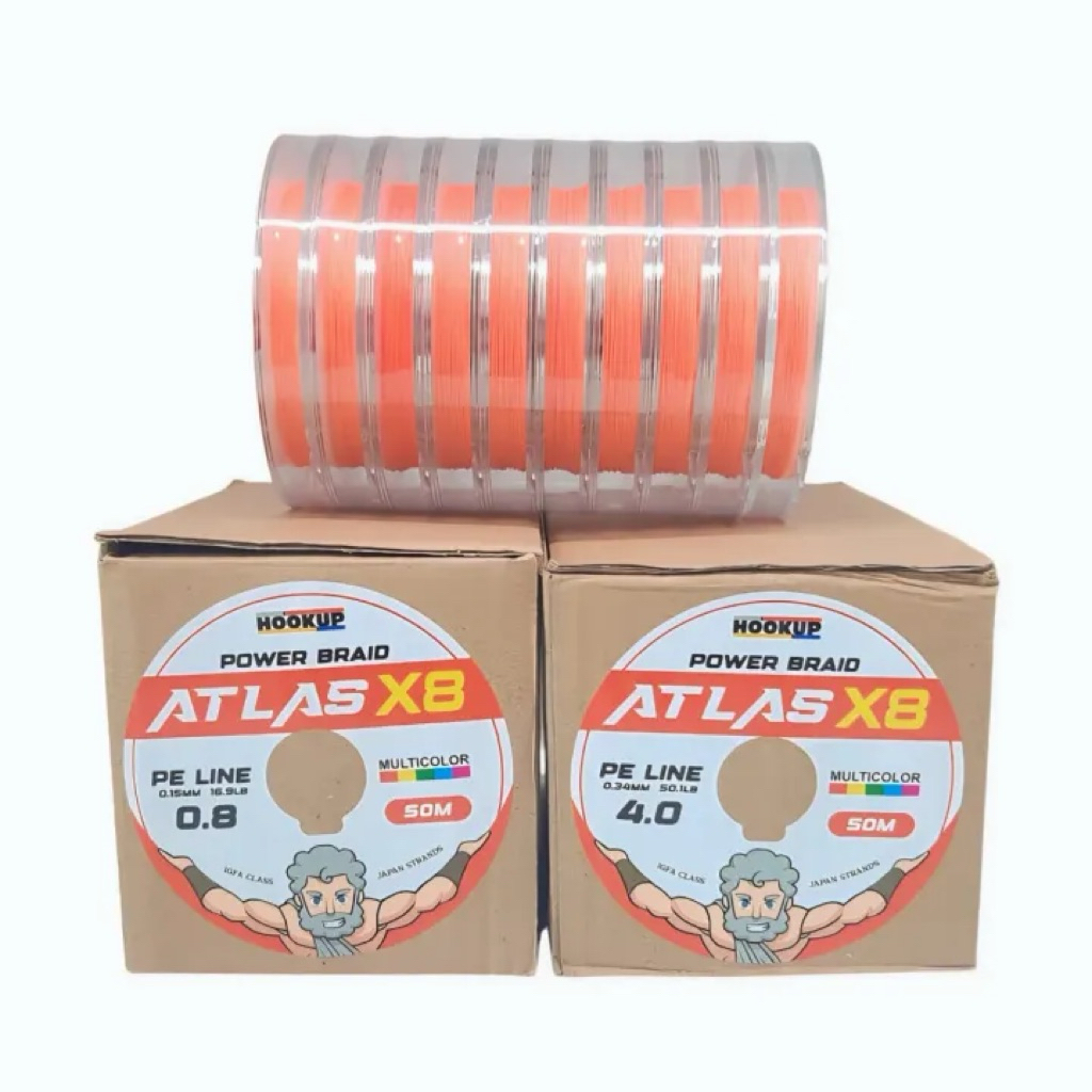 PE ATLAS X8 50METER มัลติคอลลอร์