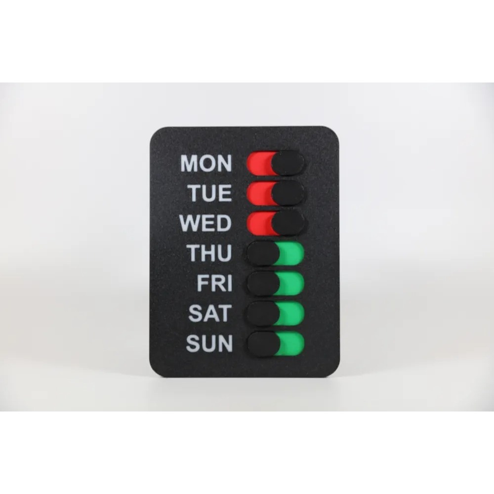 Minimal Daily Reminder Toggle Switches, Practical Daily Task Reminder NK 1 A899