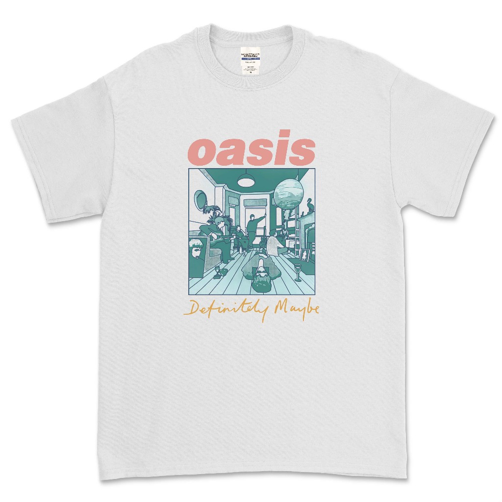 OASIS - เสื้อยืด DEFINITELY MAYBE ARTWORK