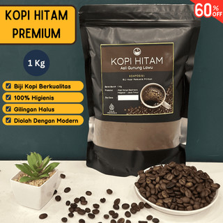 Kopi Hitam Bubuk Robusta Gunung Lawu Original Berat 1 Kg  Kualitas Premium