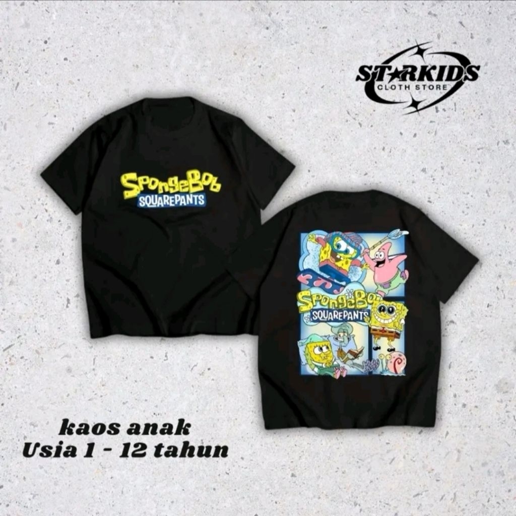 เสื้อยืด Spongebob Fashion Kids Made of 30s Combed Cotton