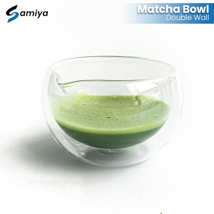 ชามมัทฉะญี่ปุ่น สองเท่า กําแพง 500มล / ชามมัทฉะเว้าใส / ชามพิธีการมัทฉะ
