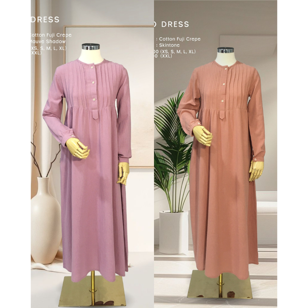 YOKO DRESS/BE KAFFAH DRESS/FUJI CREP DRESS/BE KAFFAH GAMIS/YOKO SKINTONE/YOKO MAUVE SHADOW