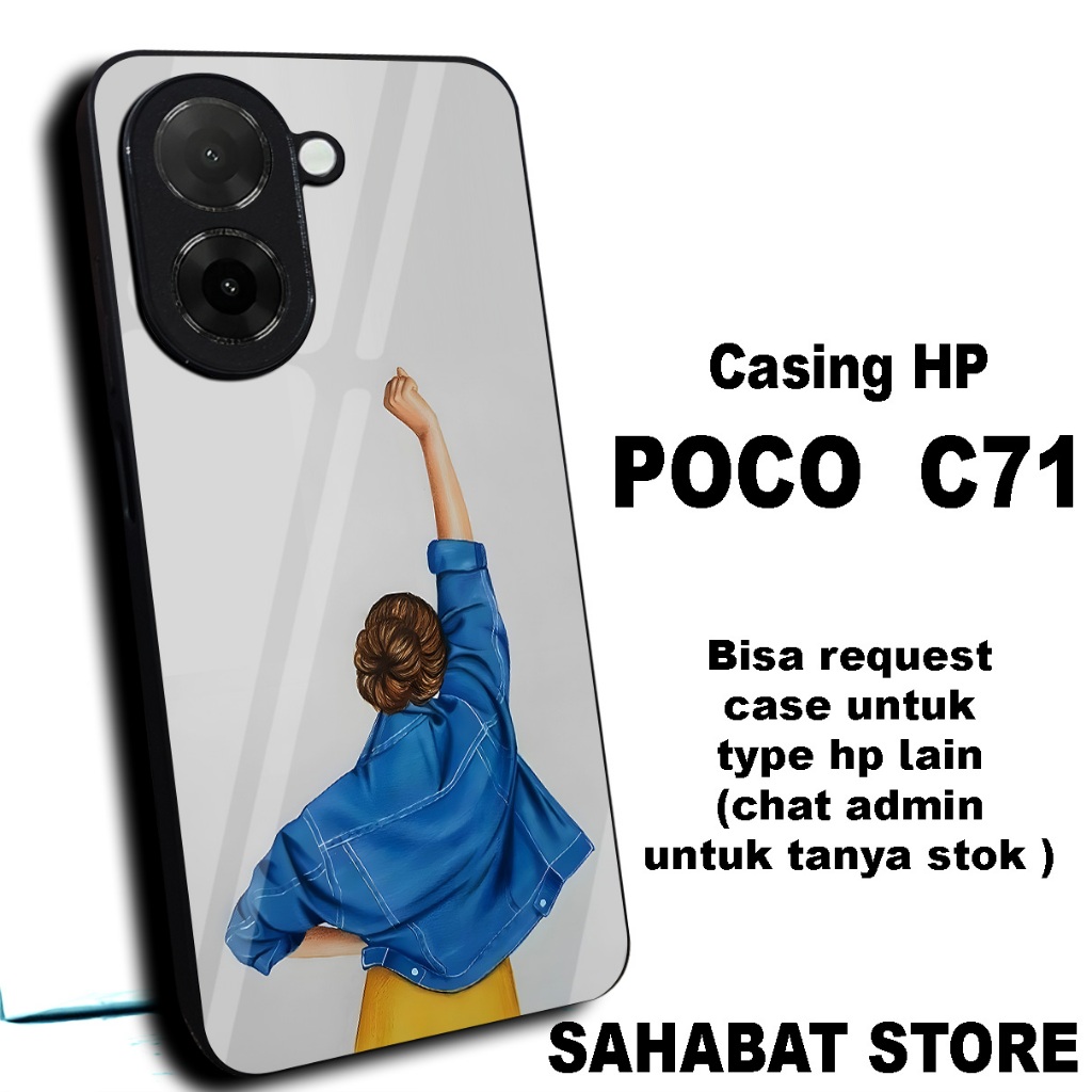 เคสโทรศัพท์มือถือ HP Poco/S12/ Poco C71 เคสนิ่มมันวาว/ Poco C71 Casing/ขอประเภทอื่นได้