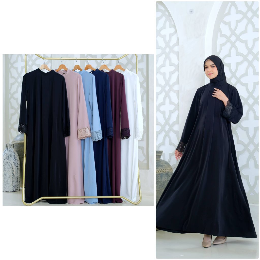 Arsyayla Tubi Abaya | Marbella Plain Abaya Anti UV Premium
