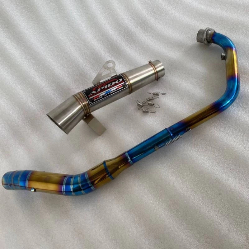 ท่อไอเสีย super เปิด spec apido ท่อไอเสียท่อไอเสียเปิด tmx 125 155 tmx 150 pinoy 125 150 motoposh 12