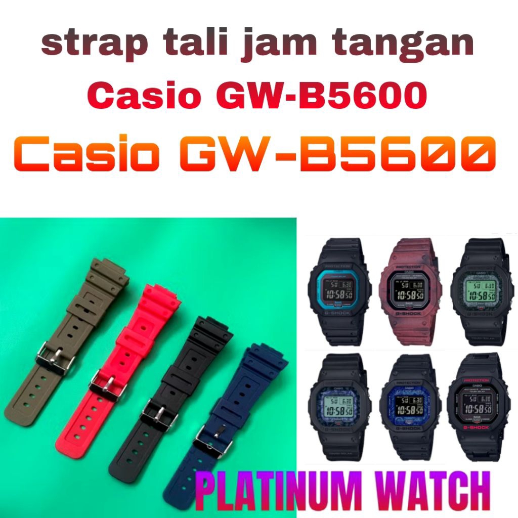 CASIO G-SHOCK GW-B5600 GW B5600 GWB5600 GW B 5600 GW-B 5600 WATCH STRAP