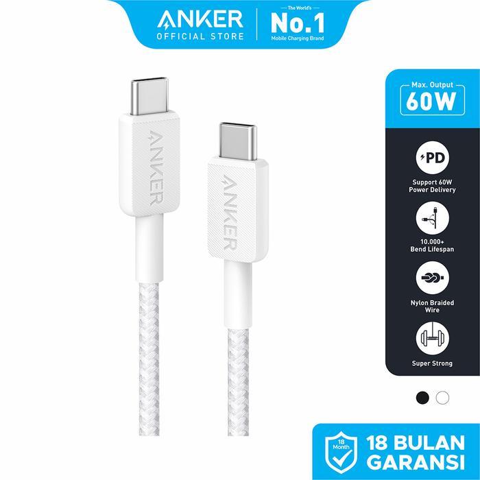 ANKER CABLE 322 USB C ถึง USB C 3FT BRAIDED