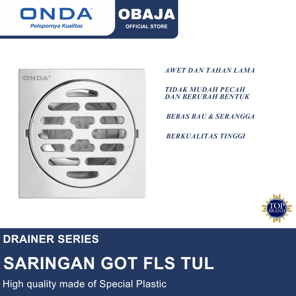 Onda FLS Tul Onda ท่อระบายน้ํา / ชั้น Drainer FLS Tul 2 นิ้ว Onda