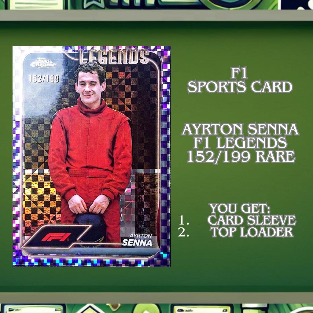 Topps F1 Ayrton Senna F1 Legends Card 152/199 Limited Rare