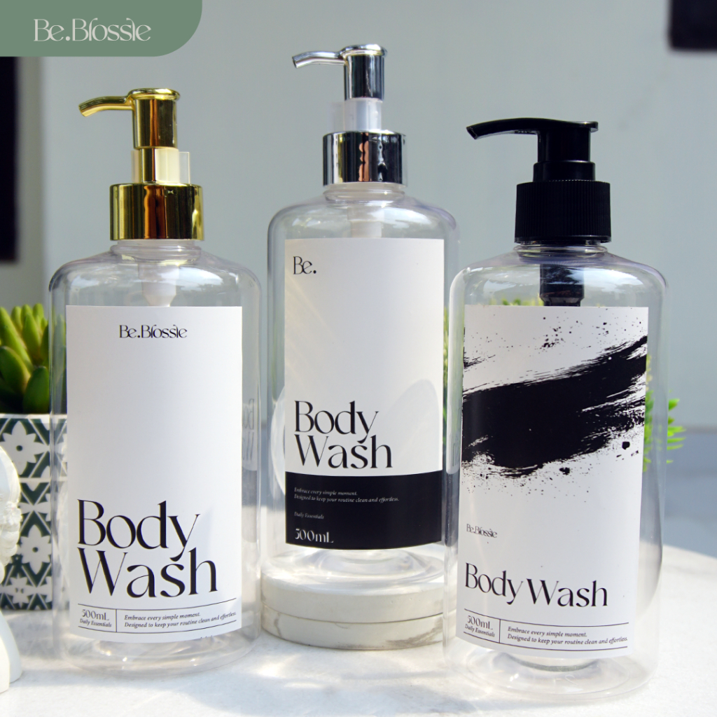 Be.Blossie Bottle Refill Body Wash Refill Bottle Transparency 500ml