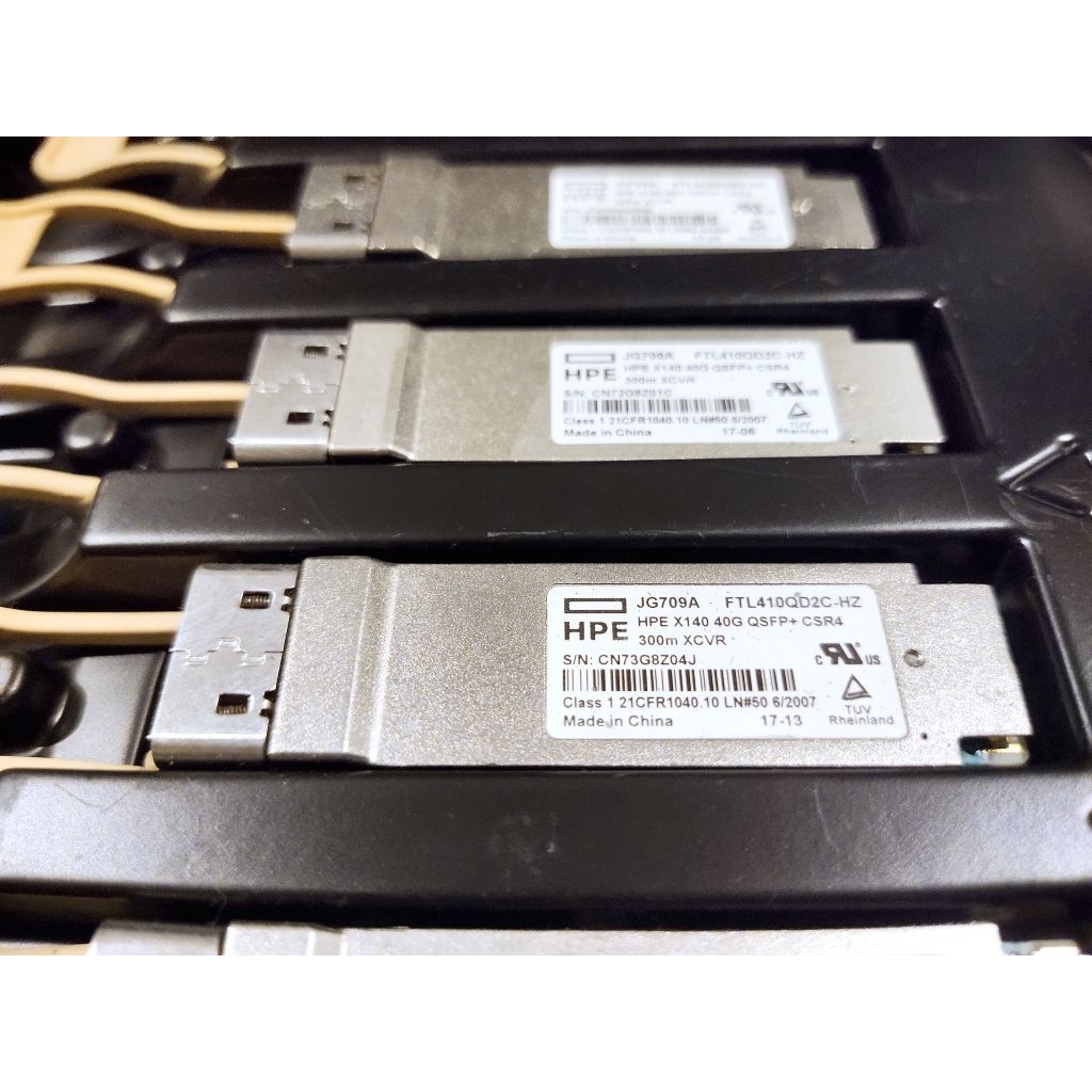 QSFP HPE 40GE-850nm-300m-MM มัลติโหมด 40GE-CSR4 MPO