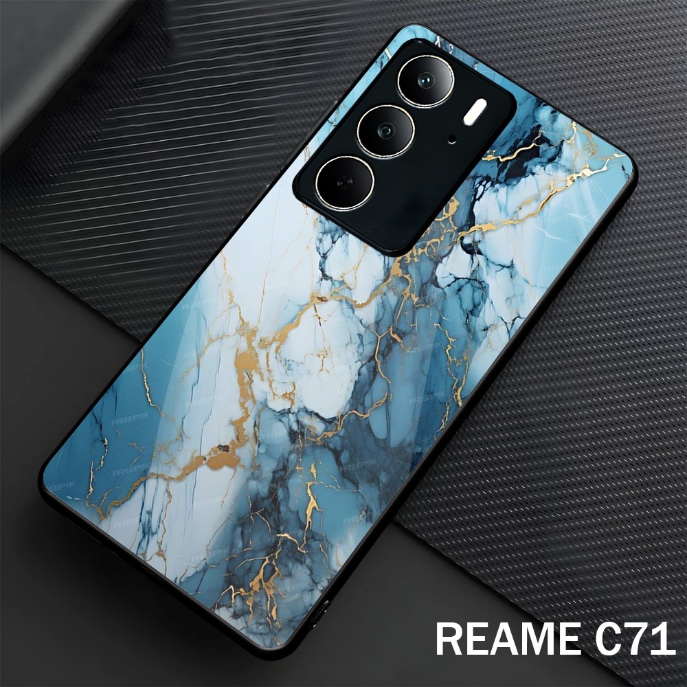 Softcase Glass Glossy สําหรับ Realme C73 C75 C71 ปลอก Hp Realme C73 C75 C71-Case Protector Hp Realme
