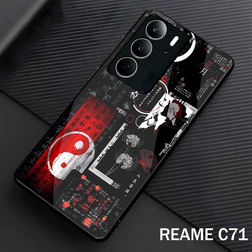 Softcase Glass Glossy สําหรับ Realme C73 C75 C71 ปลอก Hp Realme C73 C75 C71-Case Protector Hp Realme
