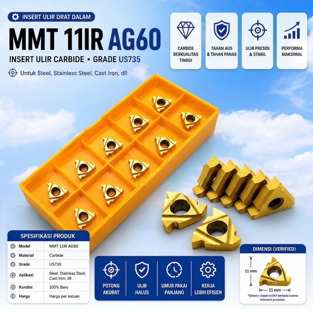 คาร์ไบด์ MMT 11IR AG60 UE6020 เกลียวใส่ 11IR