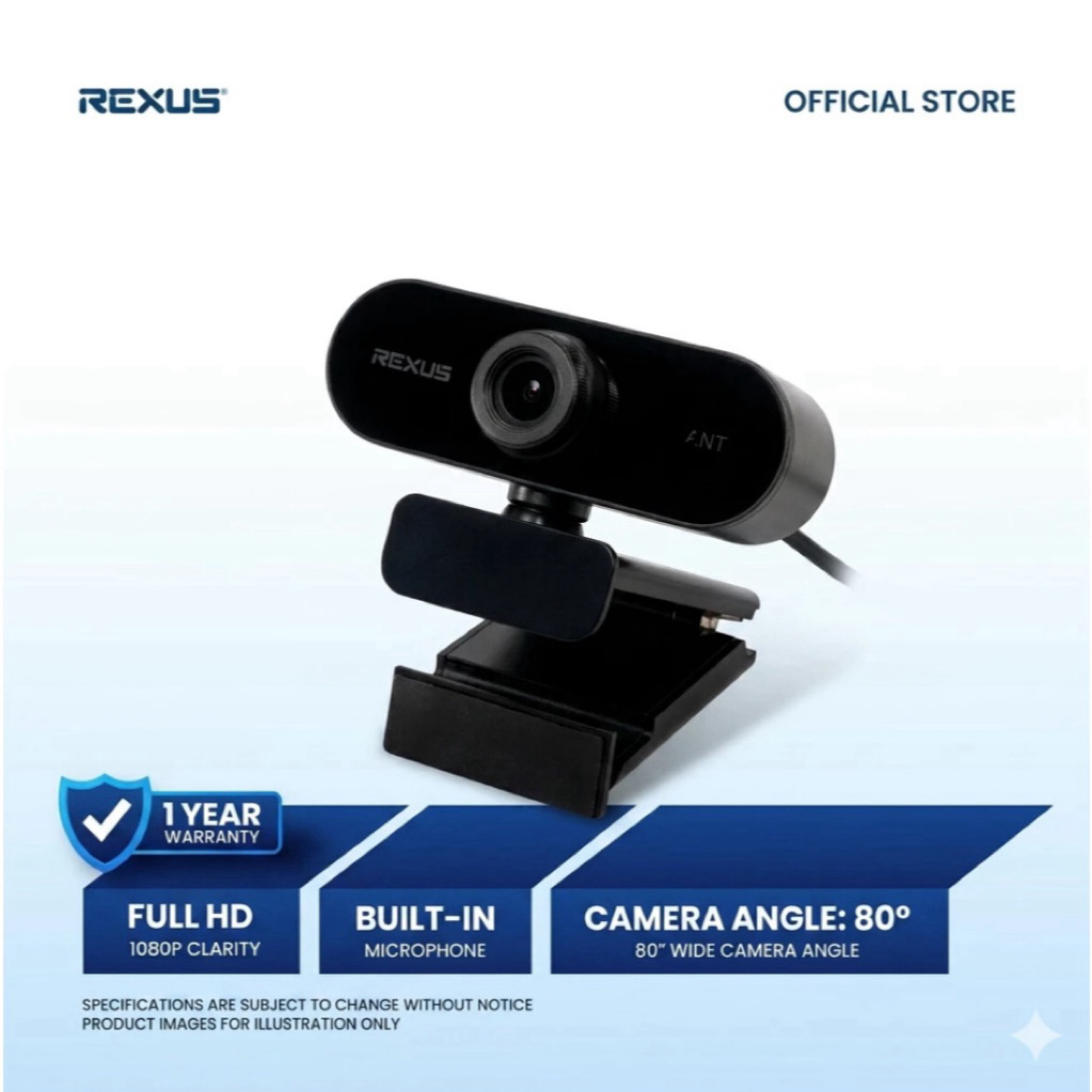 Rexus SW10/SW-10 Full hd 1080P 30Fps Usb Plug & play Gaming Webcam