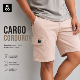 JUCO - Celana Pendek Cargo Corduroy / Cargo Pendek / Boardshort Cargo Corduroy